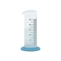 laboratory graduated cylinder vector