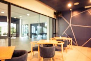 Abstract blur and defocus restaurant cafe interior photo