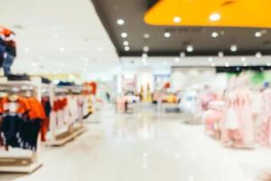 Abstract blur and defocused shopping mall photo