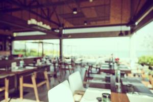 Abstract blur restaurant interior photo