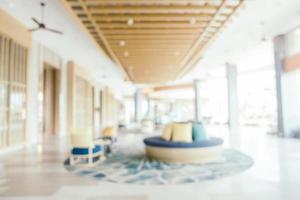 Abstract blur and defocused hotel resort and lobby interior photo