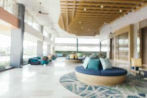 Abstract blur and defocused hotel resort and lobby interior photo