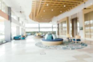 Abstract blur and defocused hotel resort and lobby interior photo