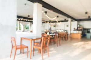 Abstract blur restaurant interior photo