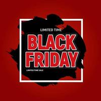 Black Friday Sale Banner Template. Vector Illustration