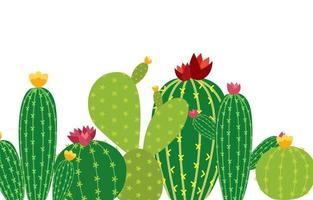 colección de iconos de cactus conjunto ilustración vectorial vector