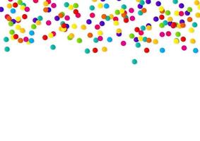 Abstract confetti background with polka dot confetti.  Vector illustration