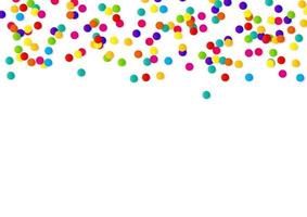 Abstract confetti background with polka dot confetti.  Vector illustration