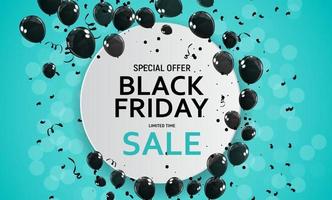 Black Friday Sale Banner Template. Vector Illustration