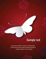 Butterfly abstract background vector