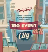 City event vector design