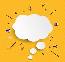 Hand drawn speech bubbles icon. Vector Illustration