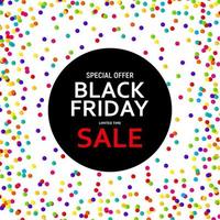 Black Friday Sale Banner Template. Vector Illustration