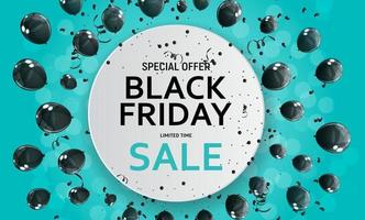 Black Friday Sale Banner Template. Vector Illustration