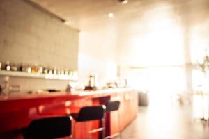 Abstract blur and defocused restaurant buffet in hotel resort photo