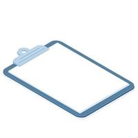 Cartoon isolated object paper document clipboard vector