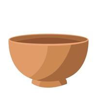 Isolated spa therapy treatment object illustration wooden bowl vector