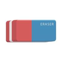 School stationery vector element eraser