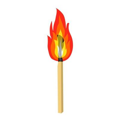 Cartoon isolated vector object matches and fire 2794294 Vector Art at ...