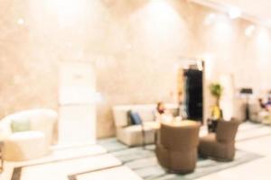 Abstract blur defocused hotel and lobby interior photo