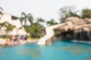 Abstract blur outdoor swimming pool photo