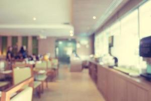 Desenfoque abstracto restaurante y cafetería desenfocado foto