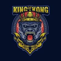 Vector Illustration King of Animal called Kong