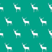 Abstract Seamless deer pattern background. Vector Illustration