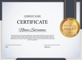 Certificate template Background. Award diploma design blank. Vector Illustration