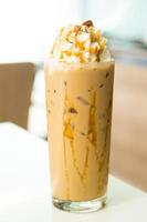 Iced coffee glass photo