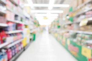 Abstract blur supermarket photo