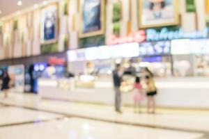 Abstract blur theatre ticket movie zone and lobby photo