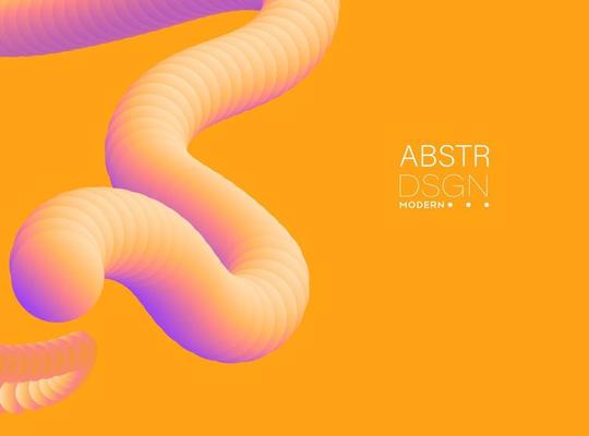 Abstract Fluid Colors Background Shape Modern