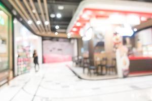 Abstract blur shopping mall photo