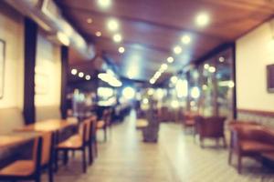 restaurante y cafetería borrosa abstracta foto