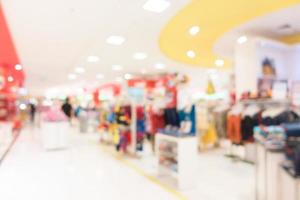 Abstract blur shopping mall photo