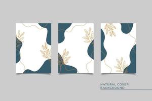 Set template abstract cover design vector