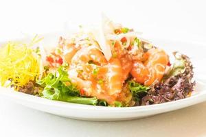 Spicy salmon salad photo