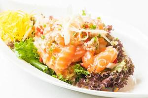 Spicy salmon salad photo