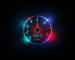 car speedometer movement illustration concept eps10 vector