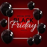 Black Friday Sale Banner Template. Vector Illustration