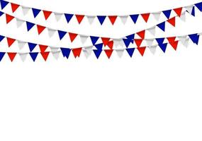 Party Background with Flags Vector Illustration