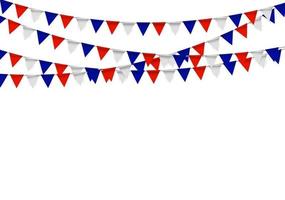 Party Background with Flags Vector Illustration