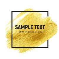 Gold Paint Glittering Textured Art Illustration. Vector Illustration