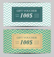 Gift Voucher Template For Your Business. Vector Illustration