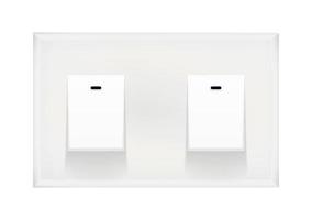 Light switch isolated on white background vector