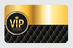 Luxury Members, Gift Card Template for your Business Vector Illustration