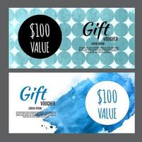 Gift Voucher Template Vector Illustration for Your Business