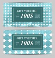 Gift Voucher Template For Your Business. Vector Illustration