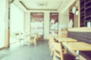 Abstract blur and bokeh coffee shop and restaurant photo